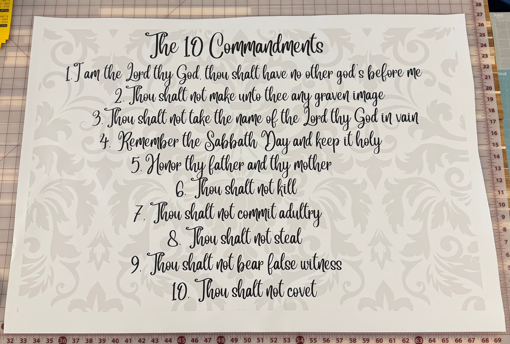 Ten Commandments Banner